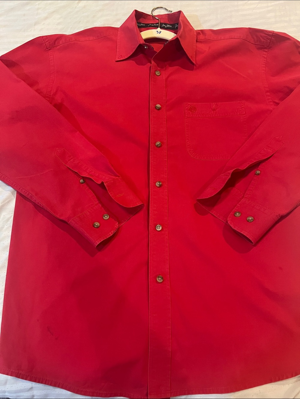 Wrangler George Strait CLASSIC Red Casual Long-Sleeve Button-Down Shirt
